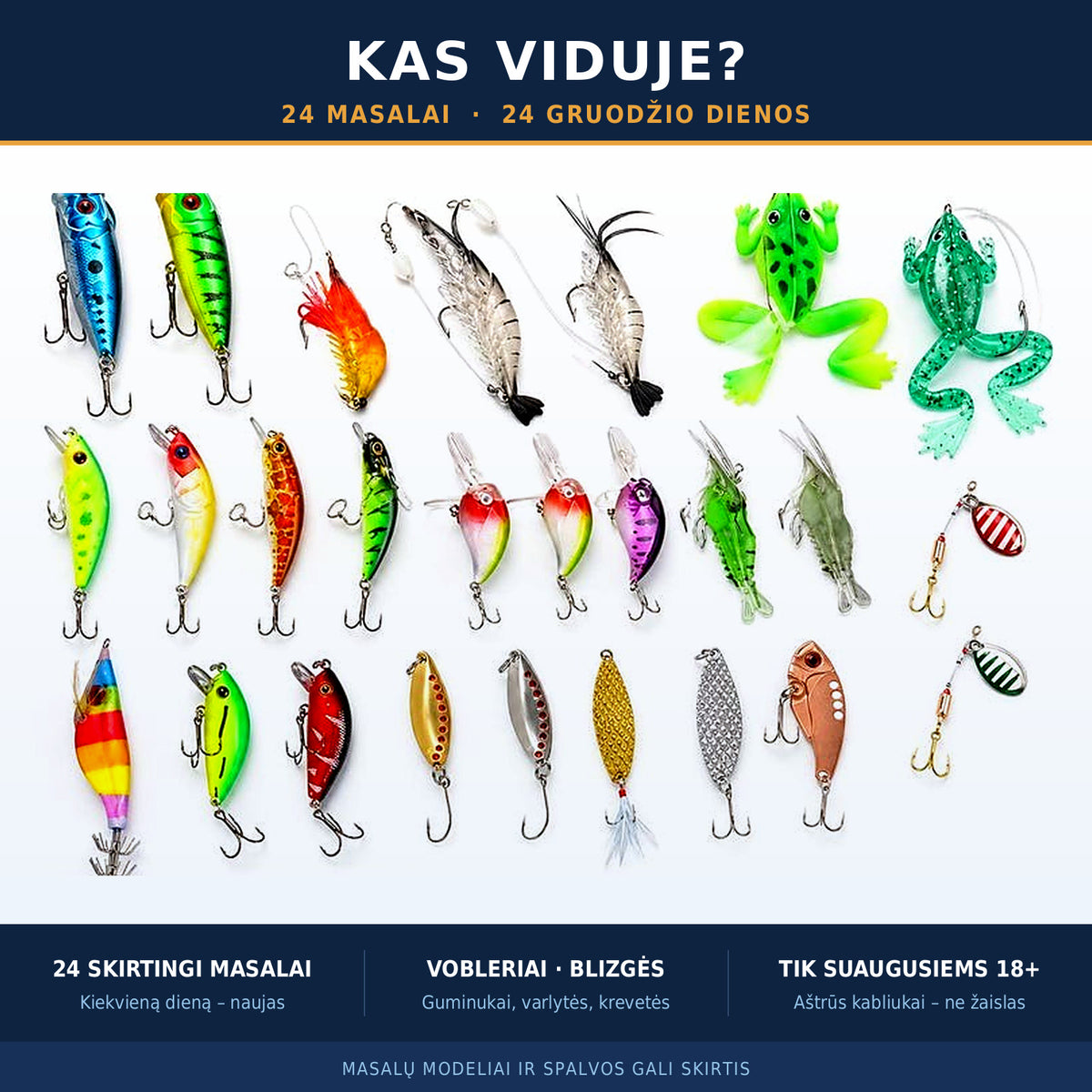 Advento kalendorius žvejui — 24 masalai